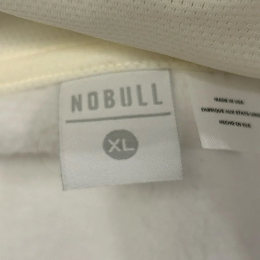 NOBULL Men’s White Zip-Up Fleece Performance Vest XL - Picture 4 of 5